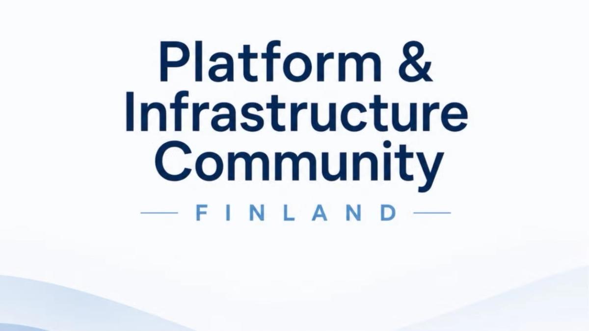Platform & Infrastructure community Finland meetup sponsored by UpCloud
