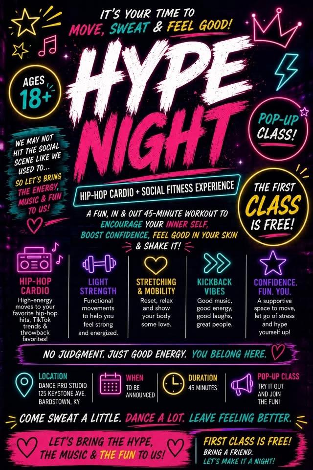 HYPE NIGHT POP UP CLASS