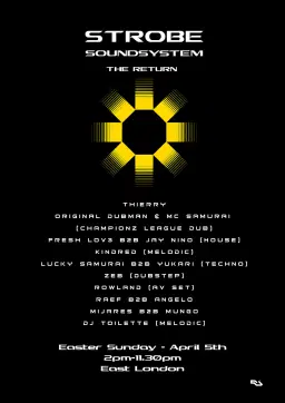 Strobe Soundsystem - EASTER SUNDAY - Day to Night