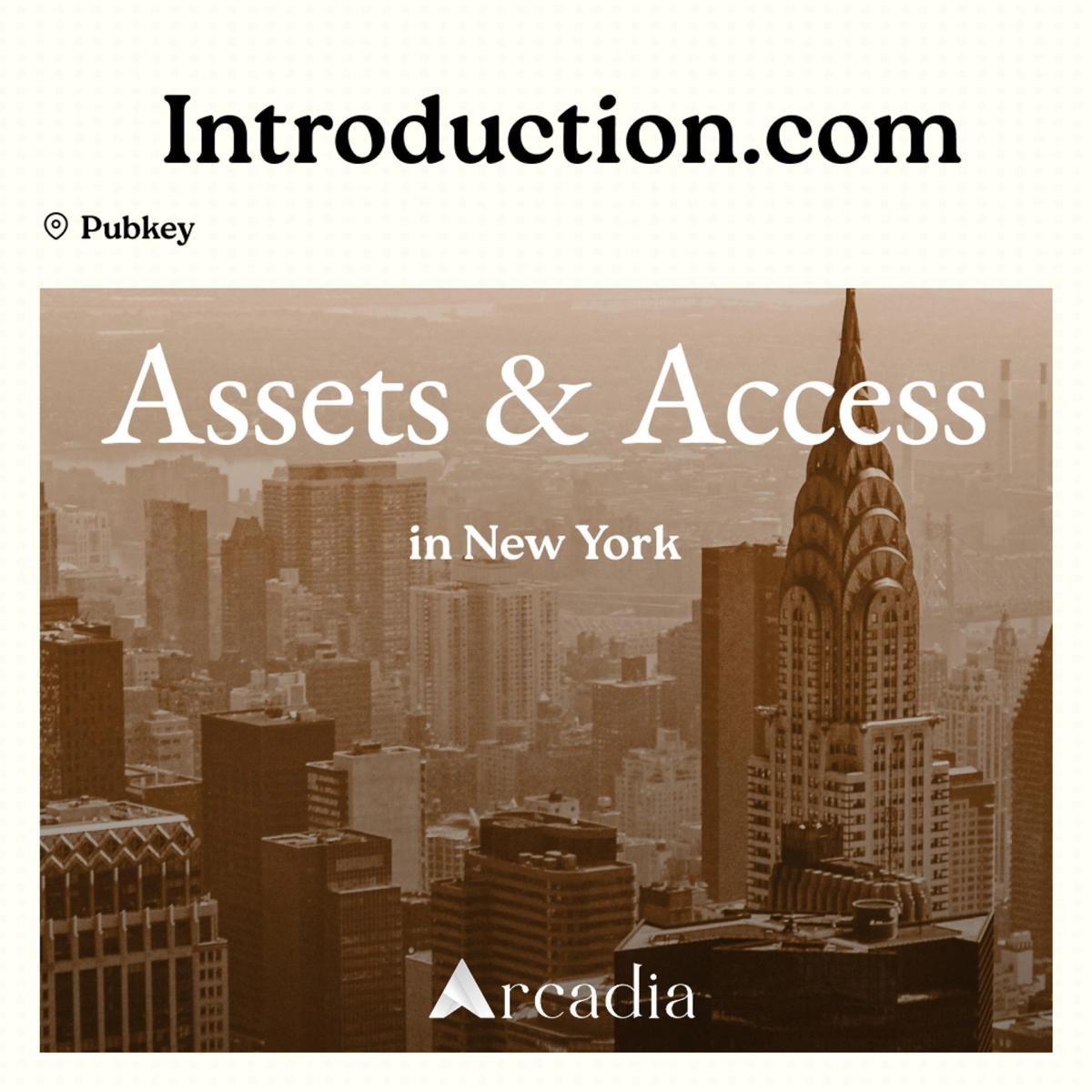 Assets & Access NYC: ETHConf