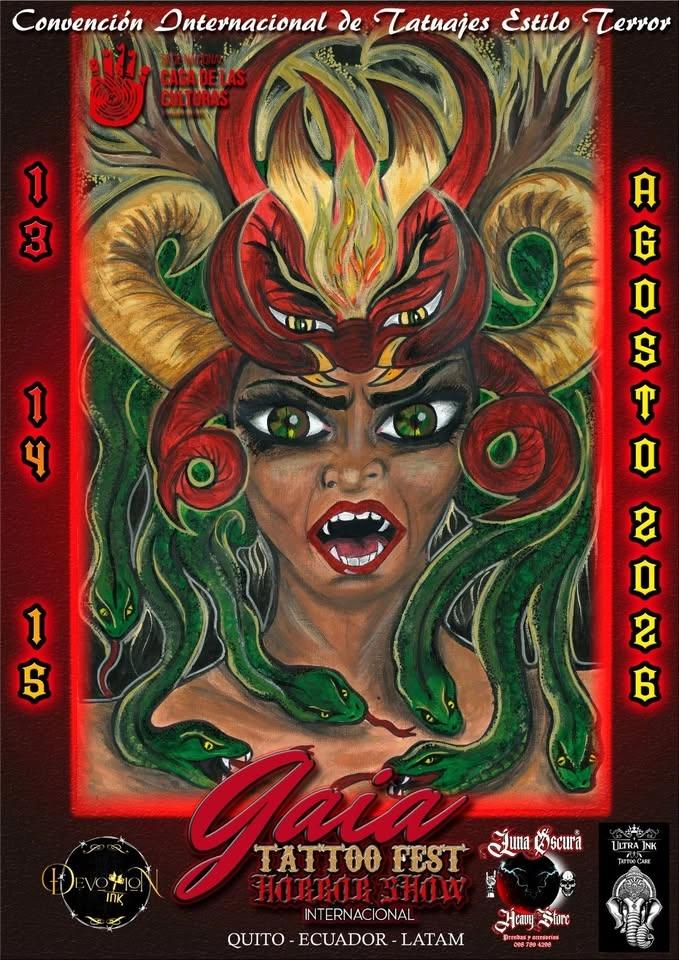 Gaia Tattoo Fest Internacional HORROR SHOW y Feria de Emprendimientos Bruno