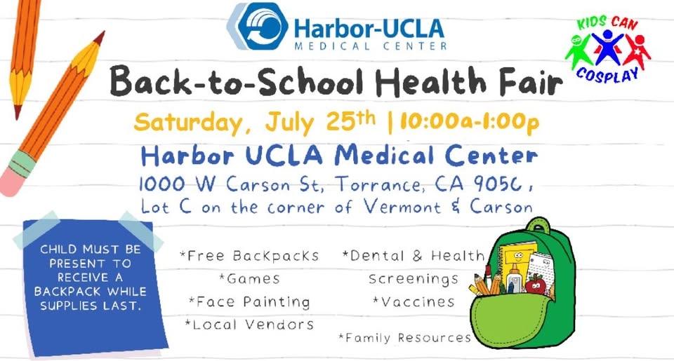 Harbor-UCLA Back-to-School Children's Health Fair 2026