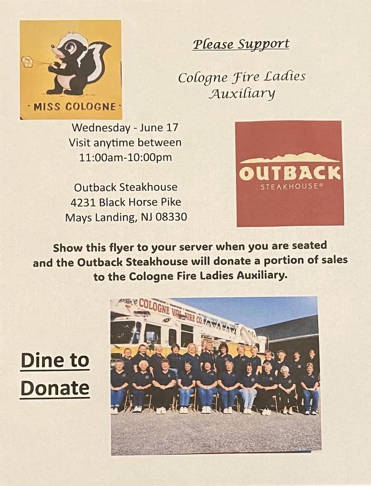 Dine to Donate with the Fire Ladies