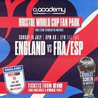 Bristol World Cup Fan Park - England vs Spain!