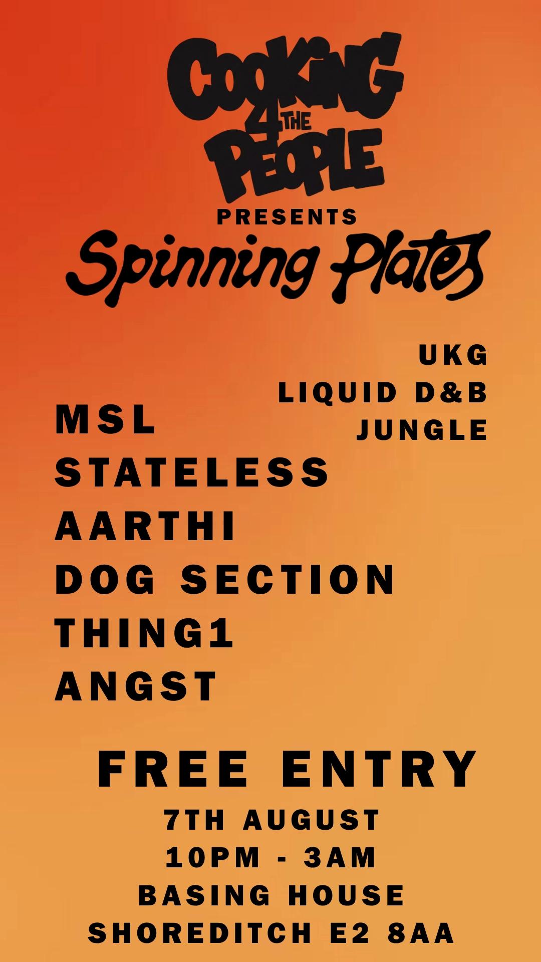Cooking for the People presents: Spinning Plates