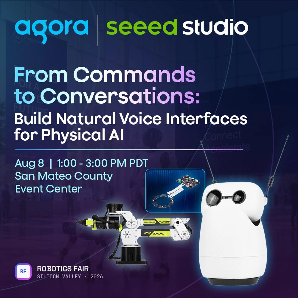 Agora × Seeed Studio Physical AI Workshop: Build, customize, and deploy an AI agent using Agora Convo AI to Seeed Studio reSpeaker Flex