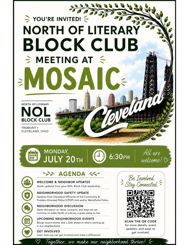 July Monthly Block Club Meeting