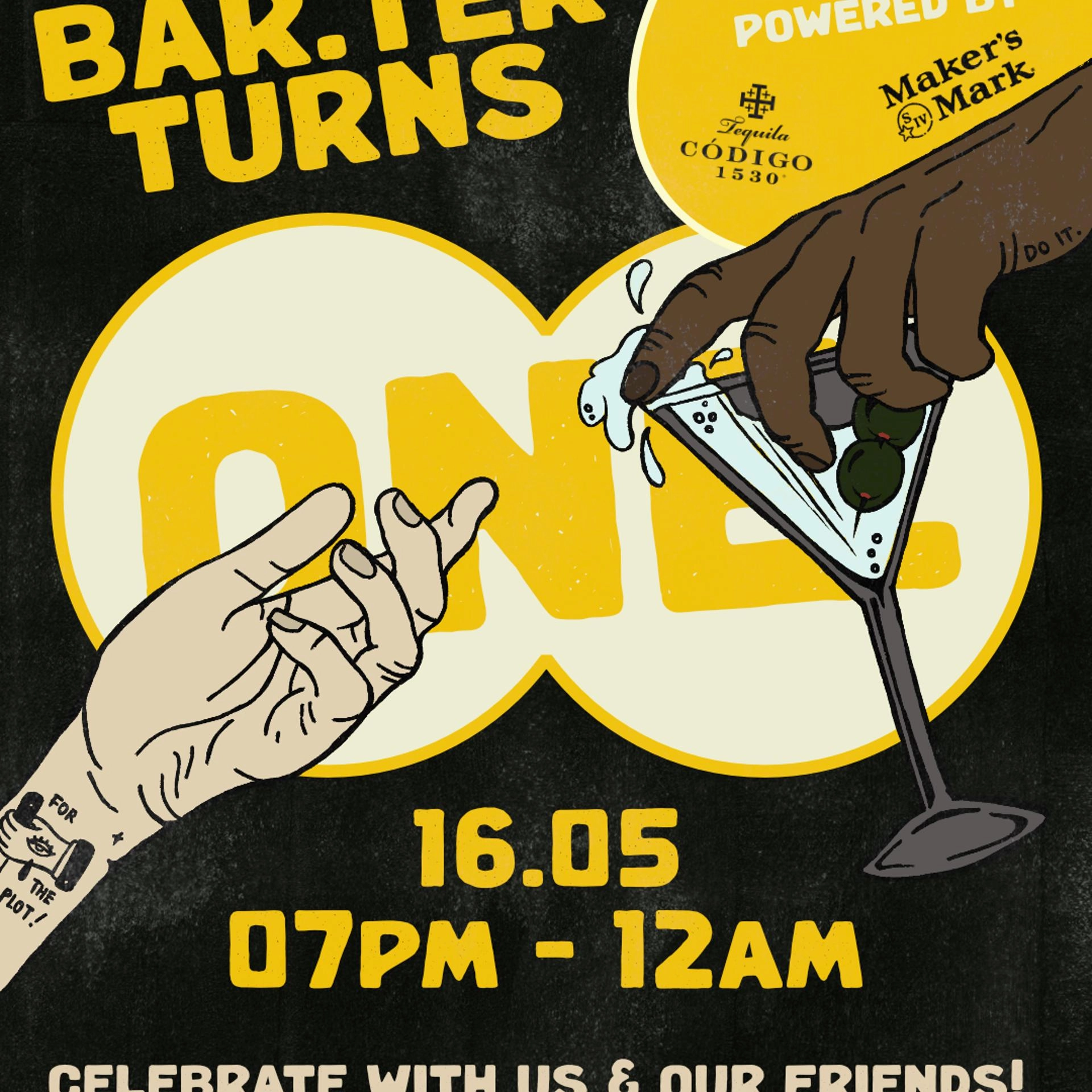 Bar.ter turns 1! - Celebrate our birthday with us.