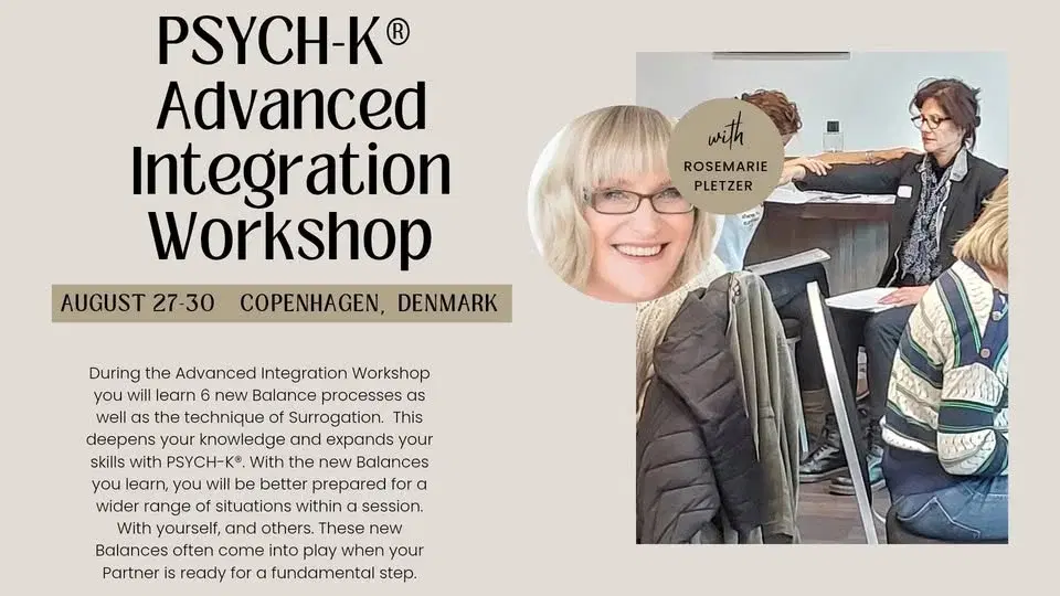 DENMARK PSYCH-K® Advanced Integration Workshop,