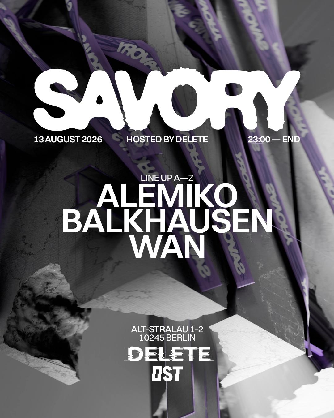 Savory - Techno Every Thursday