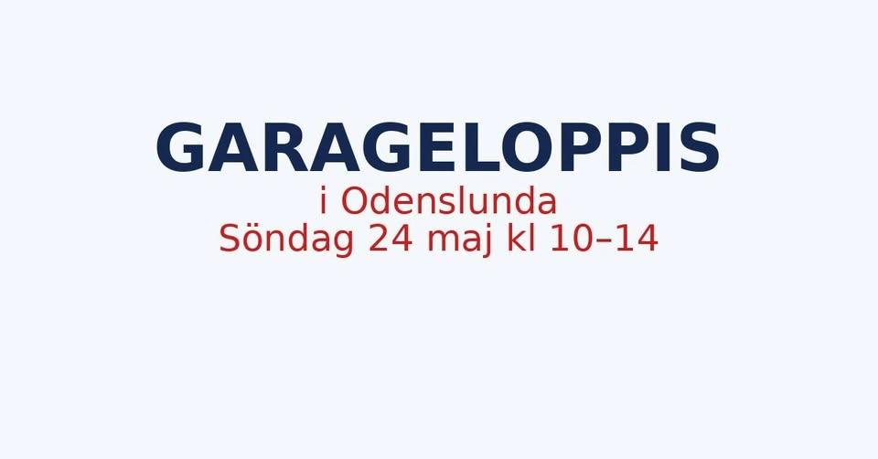 Garageloppis i Odenslunda