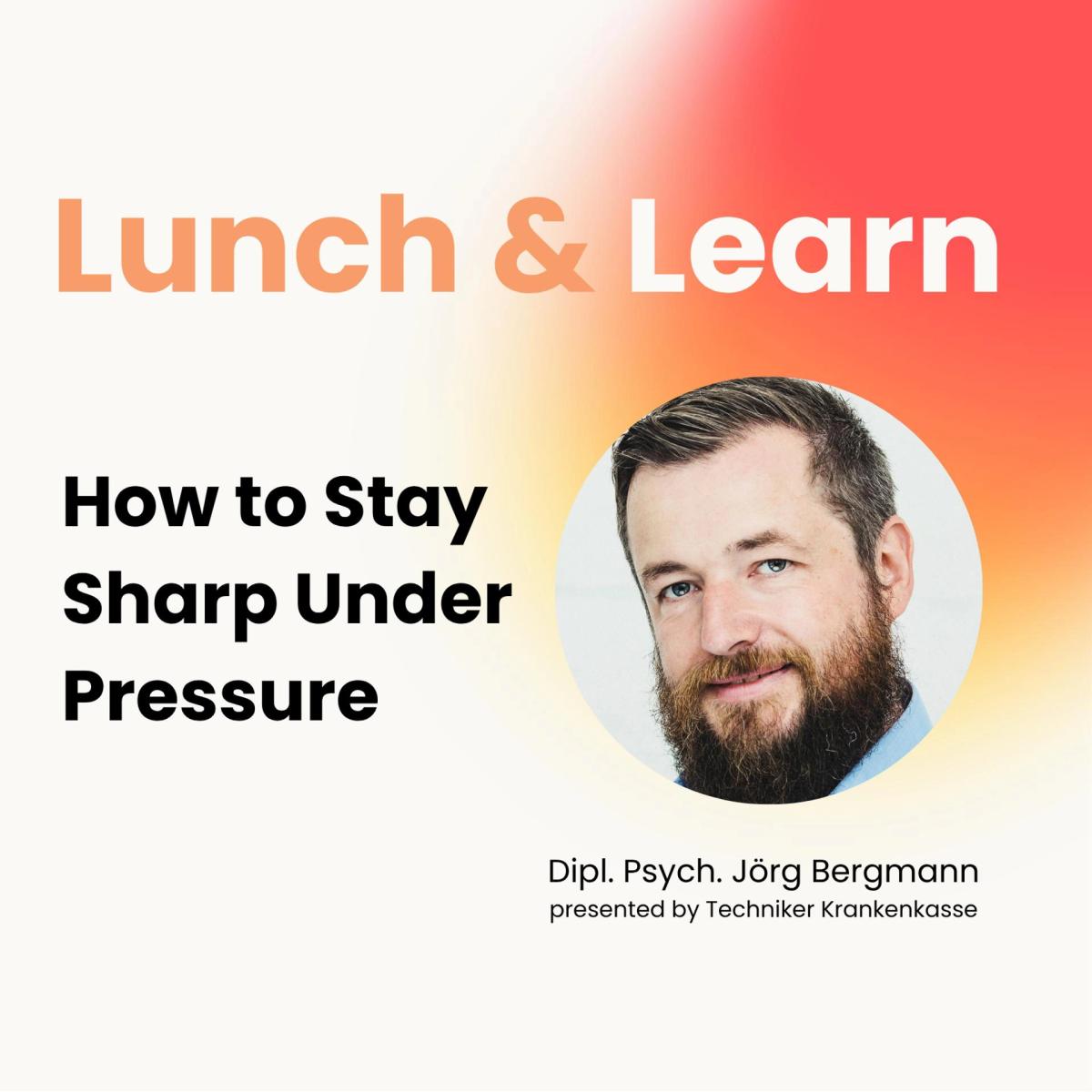 Lunch & Learn - Founder Energy: How to Stay Sharp Under Pressure