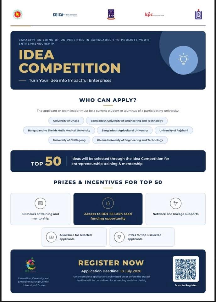 The Idea Competition 2026 for the Entrepreneurship Development Program