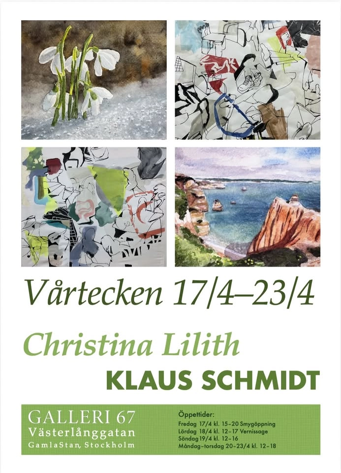 Vårtecken – en konstutställning med Christina Lilith och Klaus Schmidt