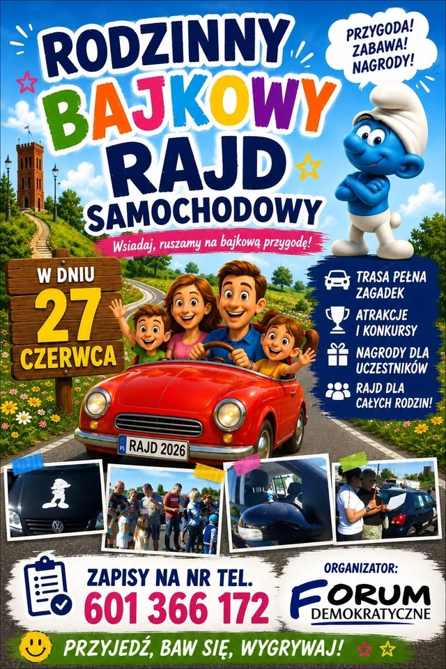 Rodzinny Bajkowy Rajd Samochodowy