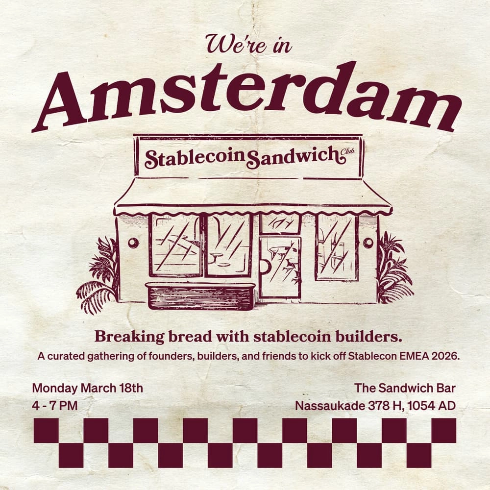 Stablecoin Sandwich Club: Amsterdam