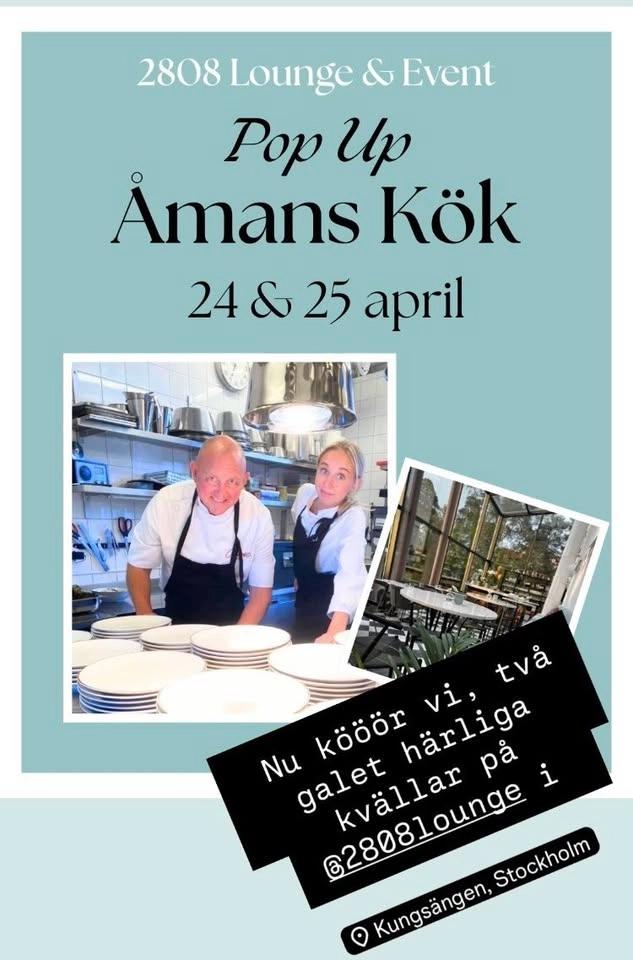 Pop up med Åmans Kök på 2808 i Kungsängen