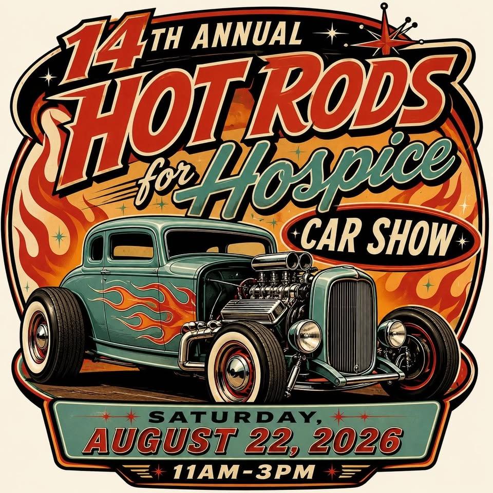 14th Annual Hot Rods for Hospice Car Show Fundraiser