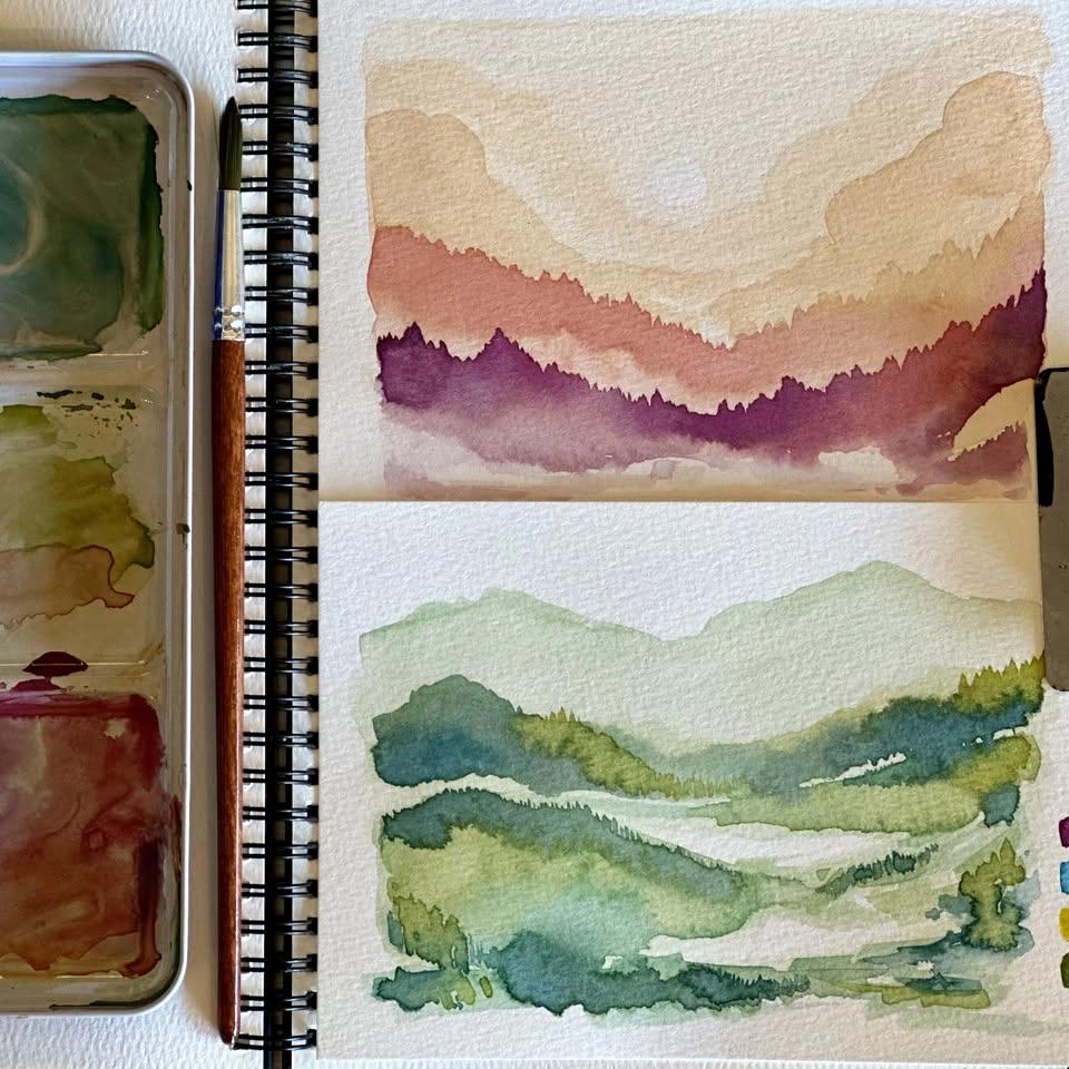 Watercolor Weekends - Loose Landscapes