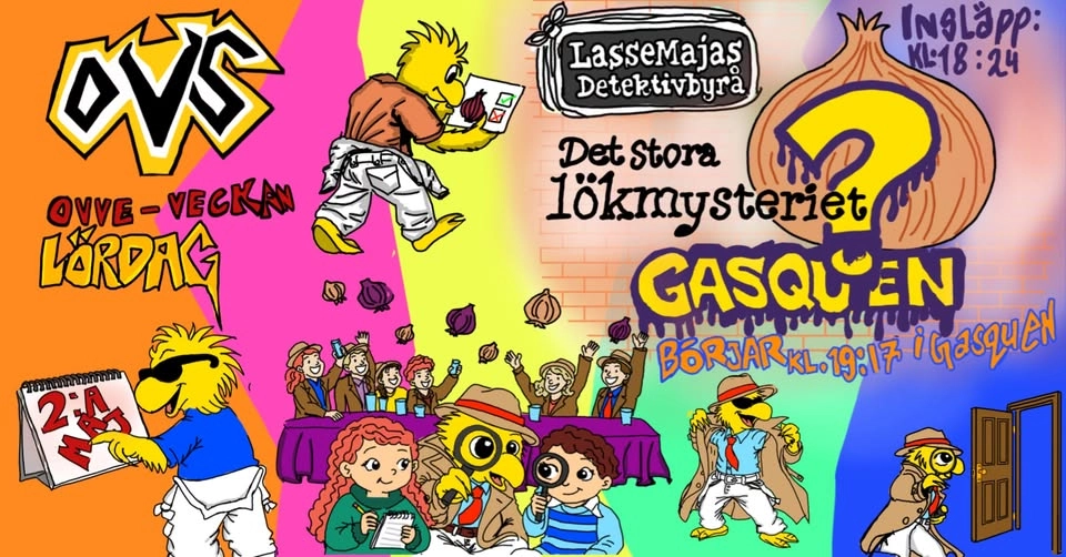 OVVEVECKAN GASQUE - Det Stora Lökmysteriet