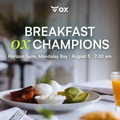BREAKFAST OX CHAMPIONS | Black Hat | Horizon Suite | Mandalay Bay | Cyber Security Leaders