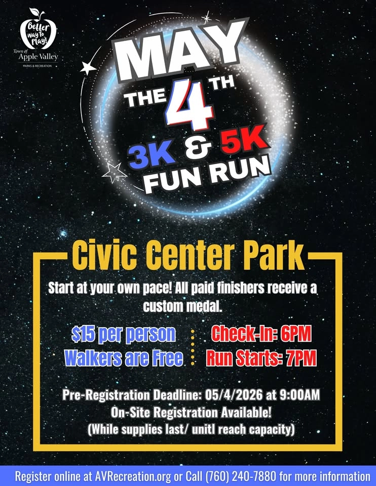 Town of Apple Valley's May the 4th Fun Run