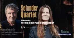 Jazz på Hellsten presenterar Selander Quartet med Helena Andersson Bromander