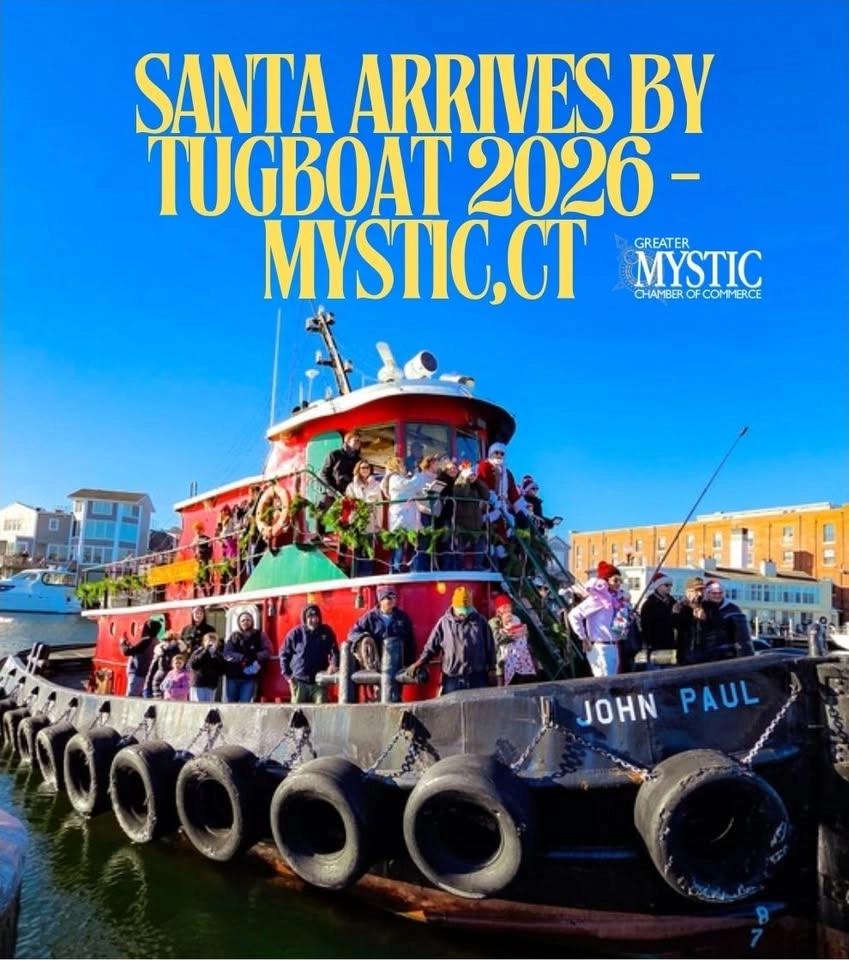 Santa Arrives by Tugboat 2026 - Mystic, CT
