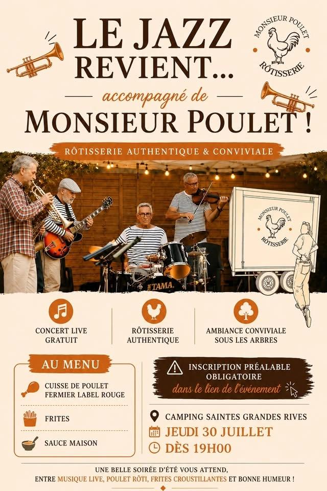 🤍🎺 🐓 Le Jazz revient… accompagné de Monsieur Poulet ! 🐓🎺🤍