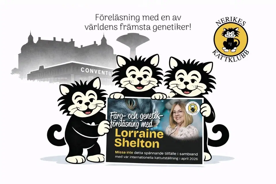 Färg- och genetikföreläsning Lorraine Shelton USA - alla är välkomna att anmäla oavsett medlemskap