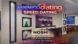 Speed Dating NYC : Men ages 54-70, Women 48-64
