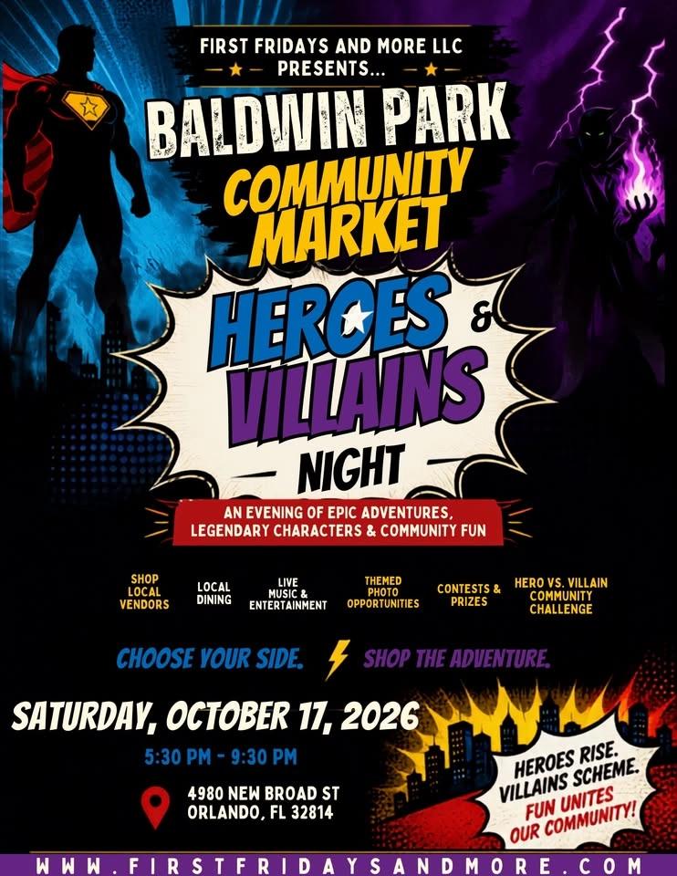 Baldwin Park Community Market-Heroes & Villains Night