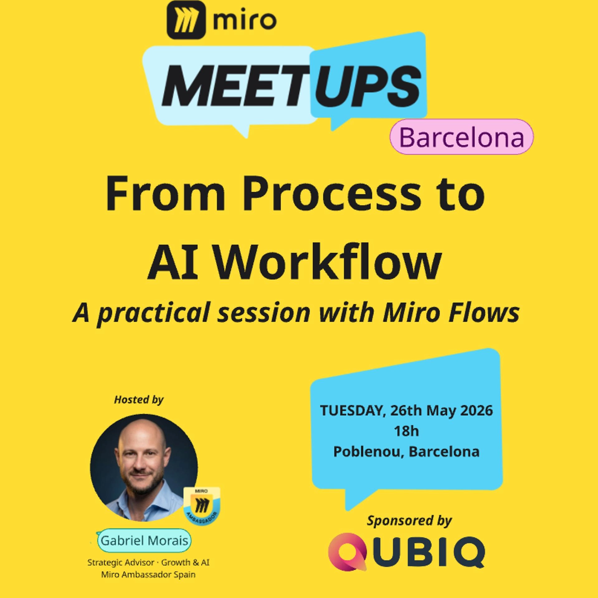 Miro Meetup Barcelona: From Process to AI Workflow