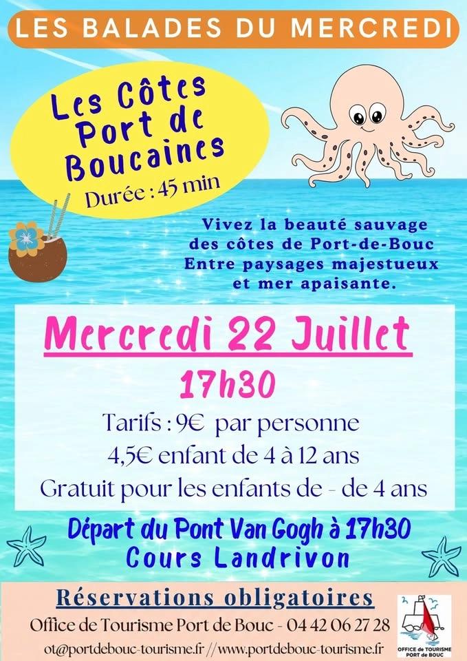Balade en bateau - Les Côtes Port de boucaines