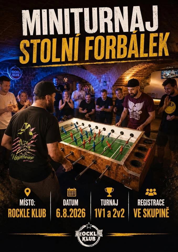 MINITURNAJ STOLNÍ FOTBÁLEK / 6.8. ROCKLE /