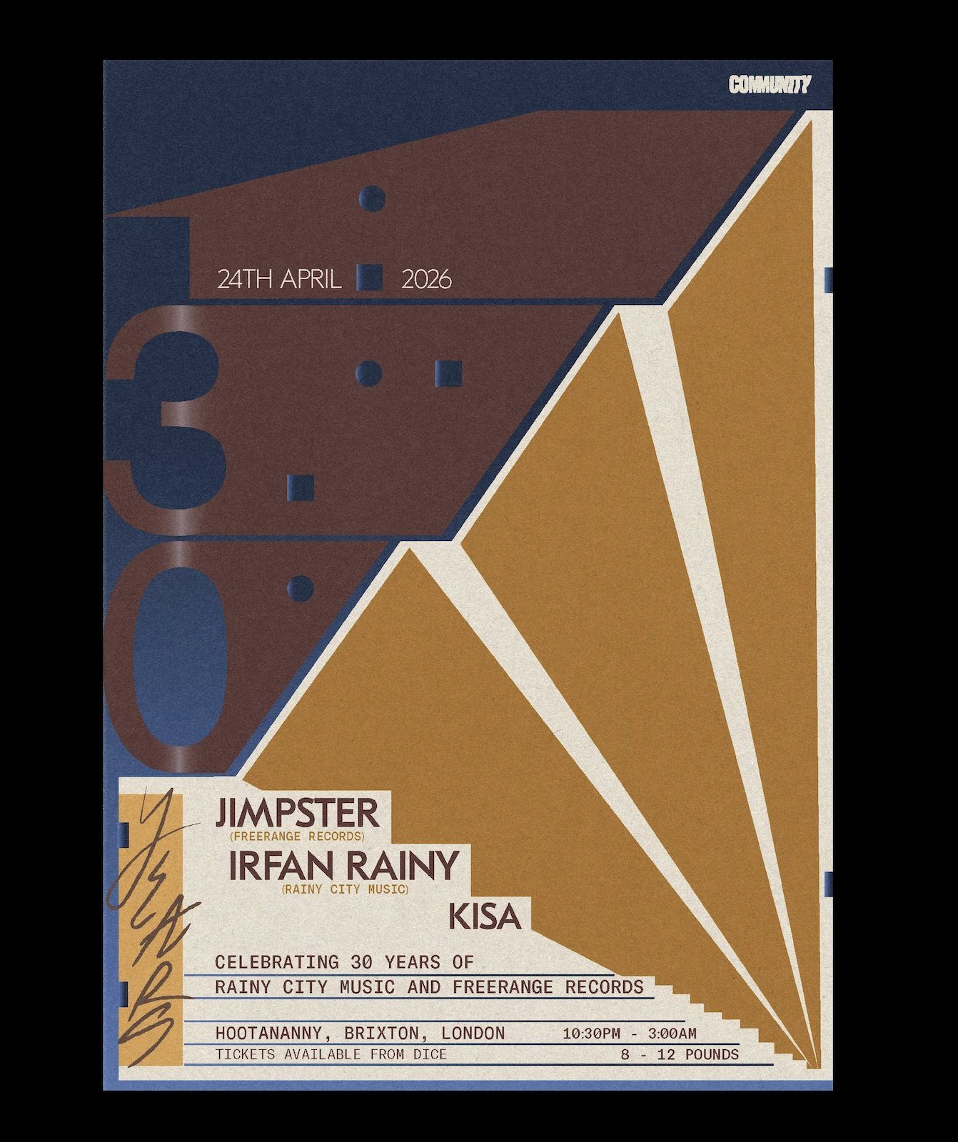 Community x Hootananny: Jimpster, Irfan Rainy + KISA