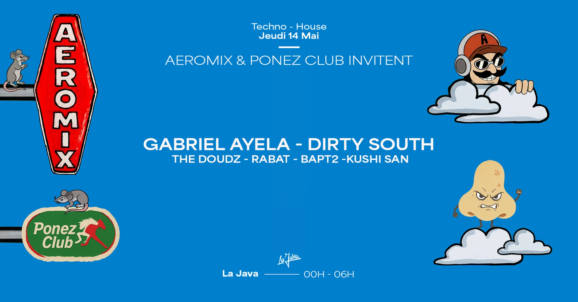 Aeromix & Ponez Club @Lajava