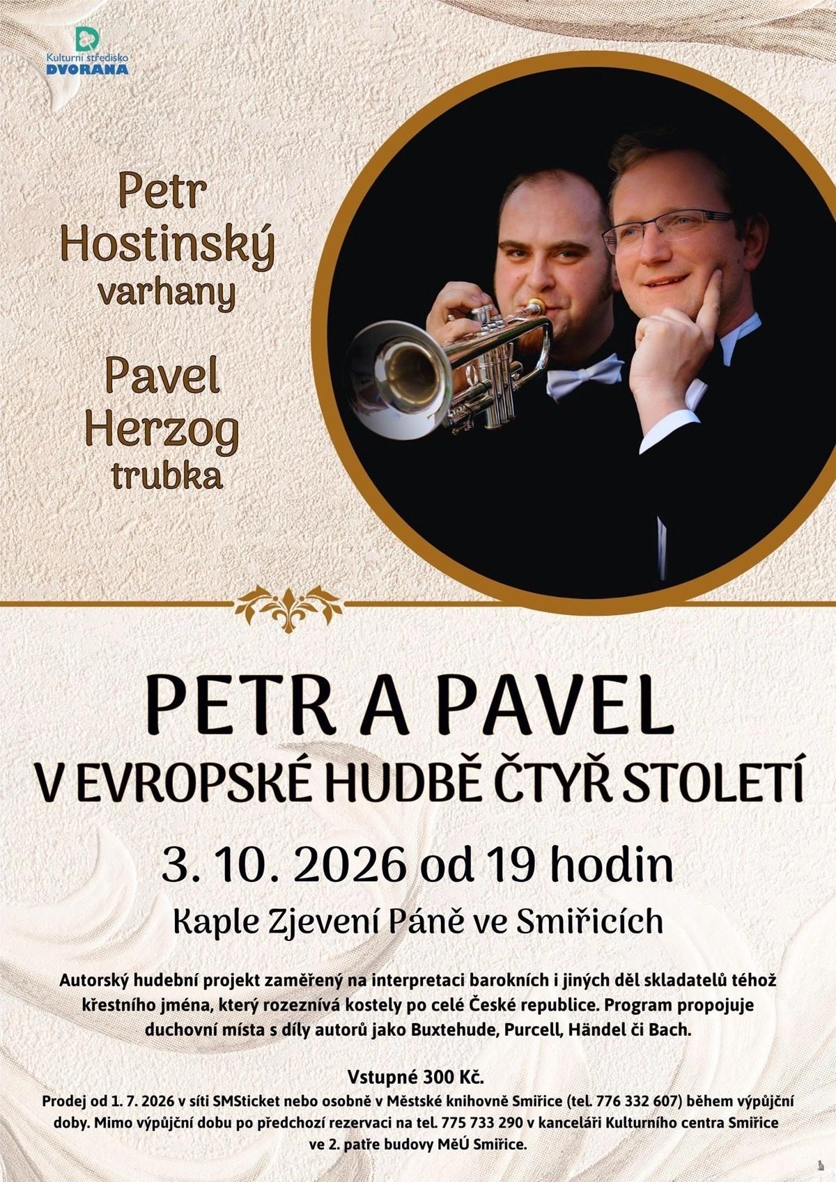 Petr a Pavel v evropské hudbě čtyř století