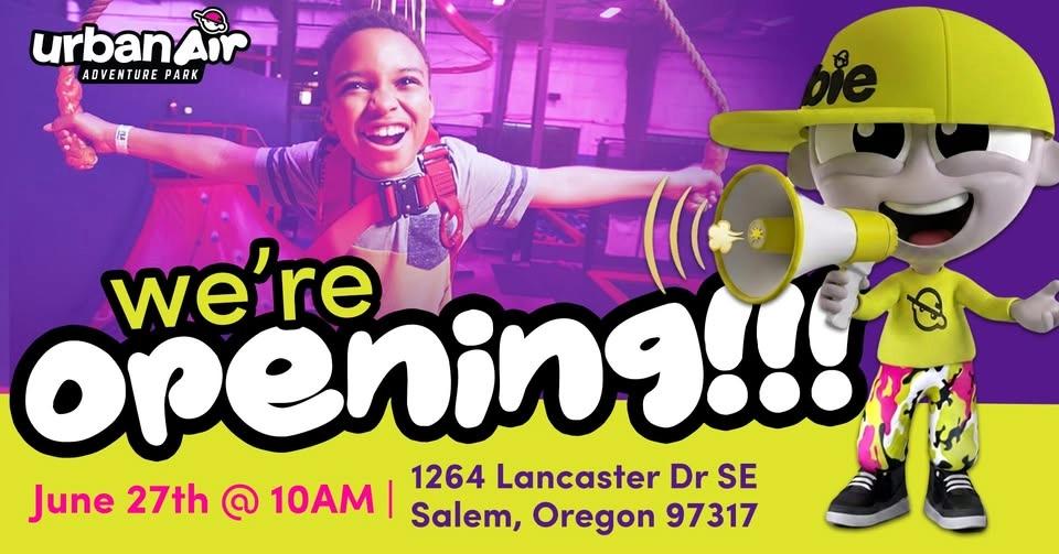 PLAY FREE FOR 6 MONTHS - URBAN AIR SALEM GRAND OPENING! 🥳 🎊