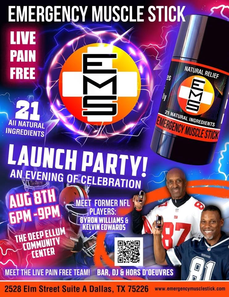 Emergency Muscle Stick Launch Party