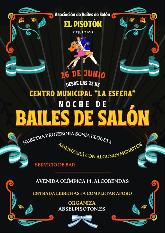 🌟 Noche de Bailes de Salón en La Esfera · 26 de junio de 2026