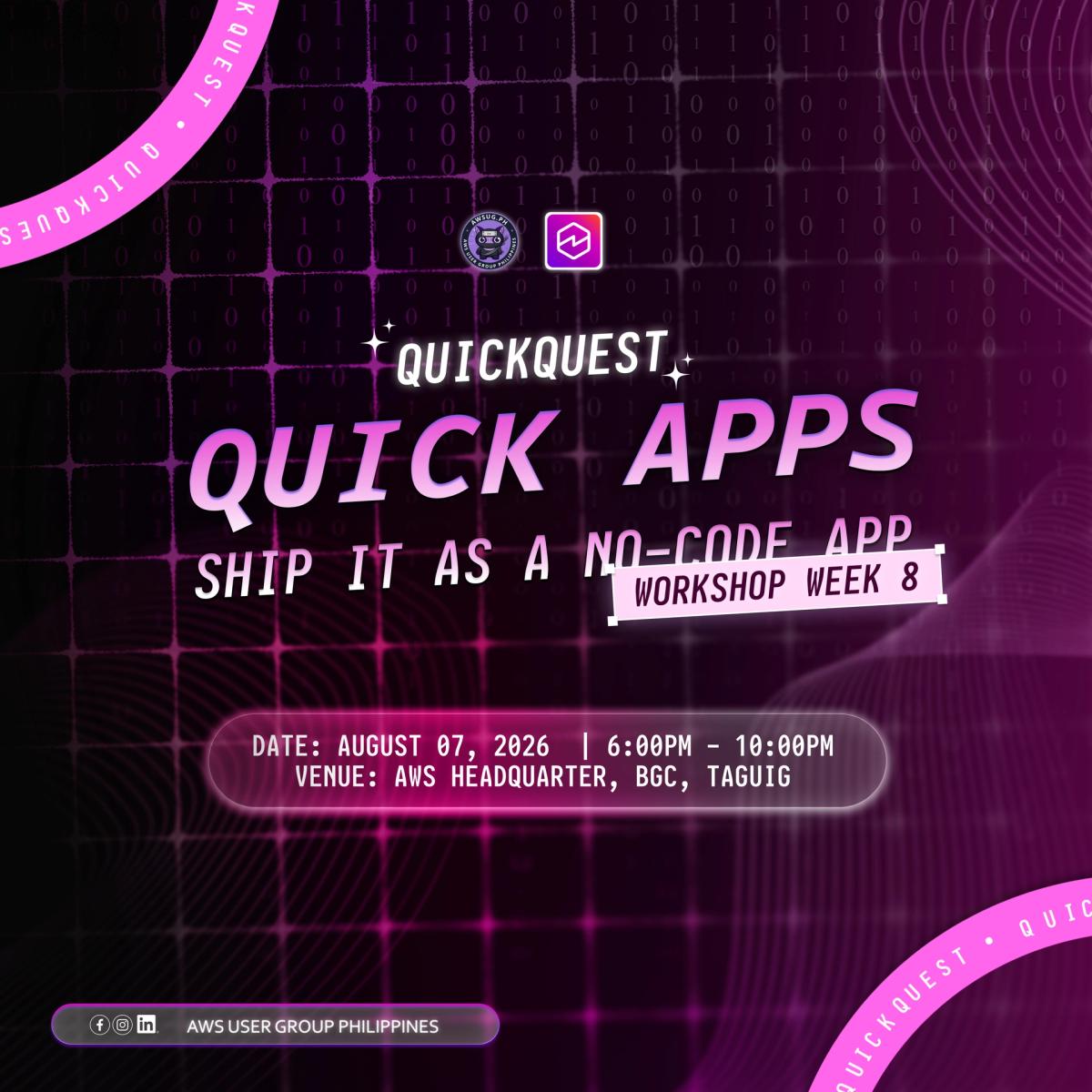 Quick Quest Week 8: Quick Apps: Ship It as a No-Code App