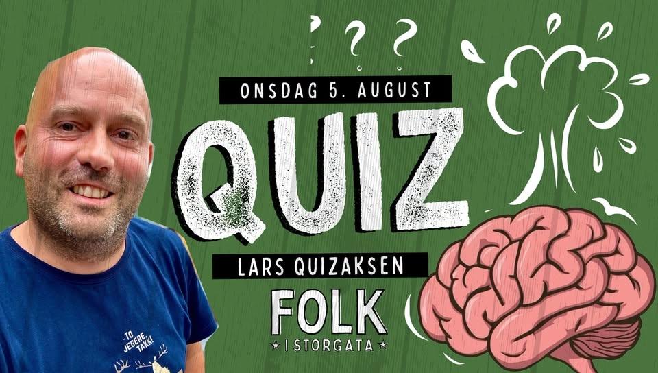 Quiz med Lars Quizaksen på Folk 5. august