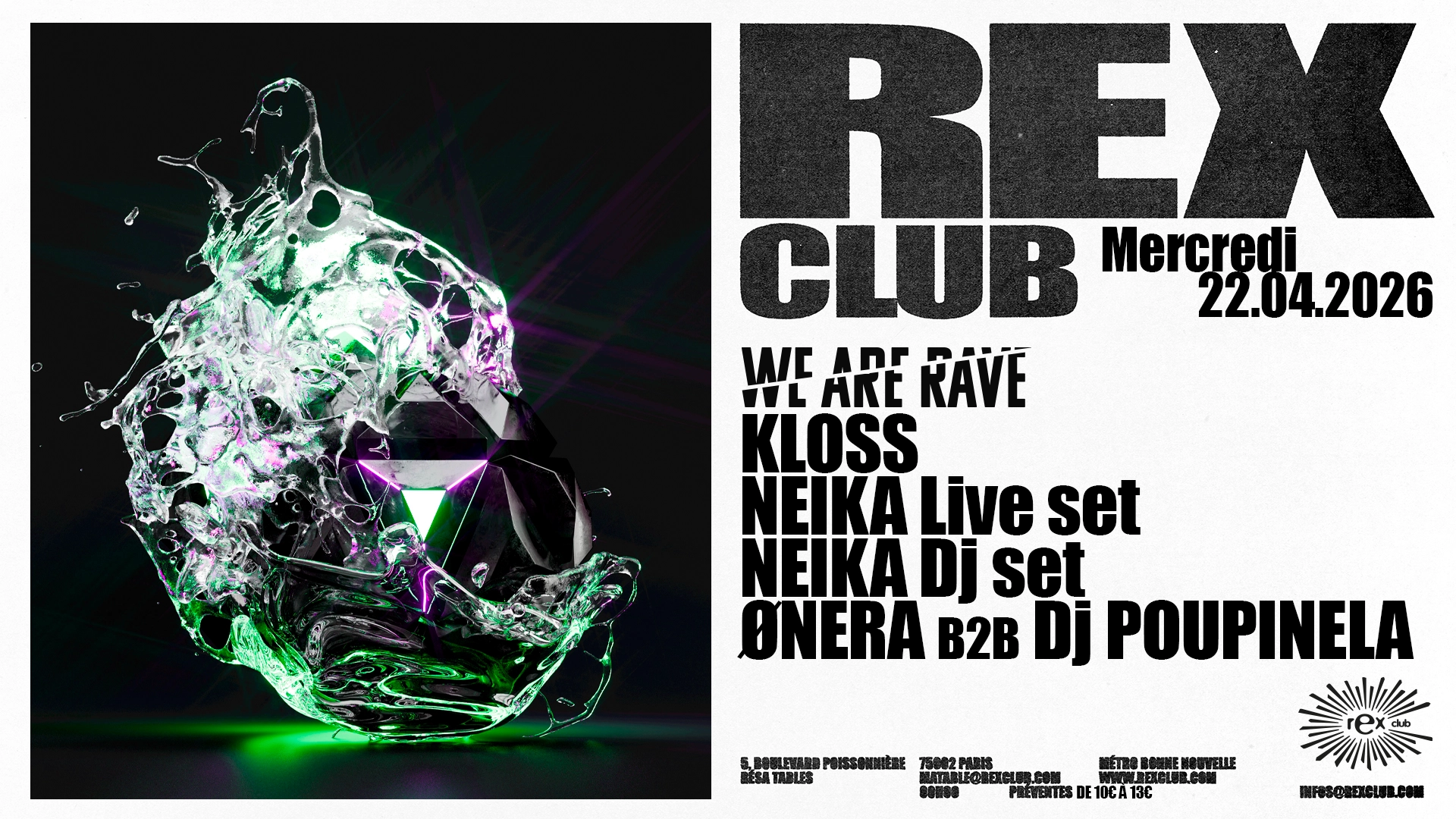 We Are Rave: Kloss, Neika Live Set, ønera b2b dj poupinela