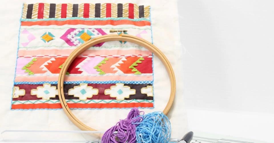 Stencils and Stitches: Simple Printing and Sewing