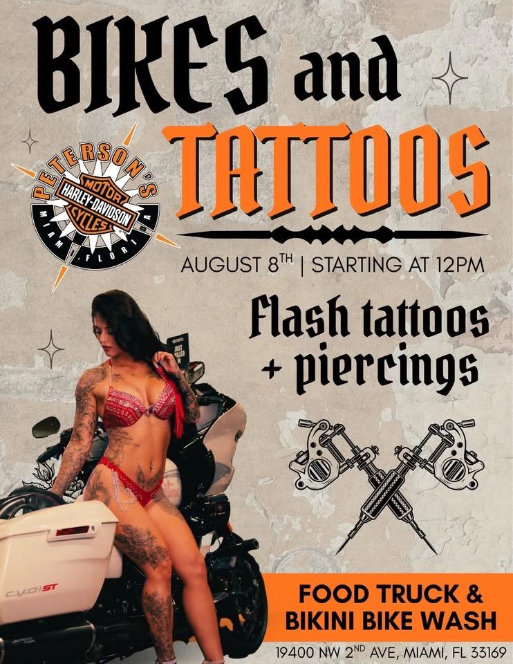 Bikes & Tattoos @ Peterson's H-D of Miami