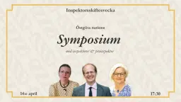 Inspektorssymposium på Östgöta nation