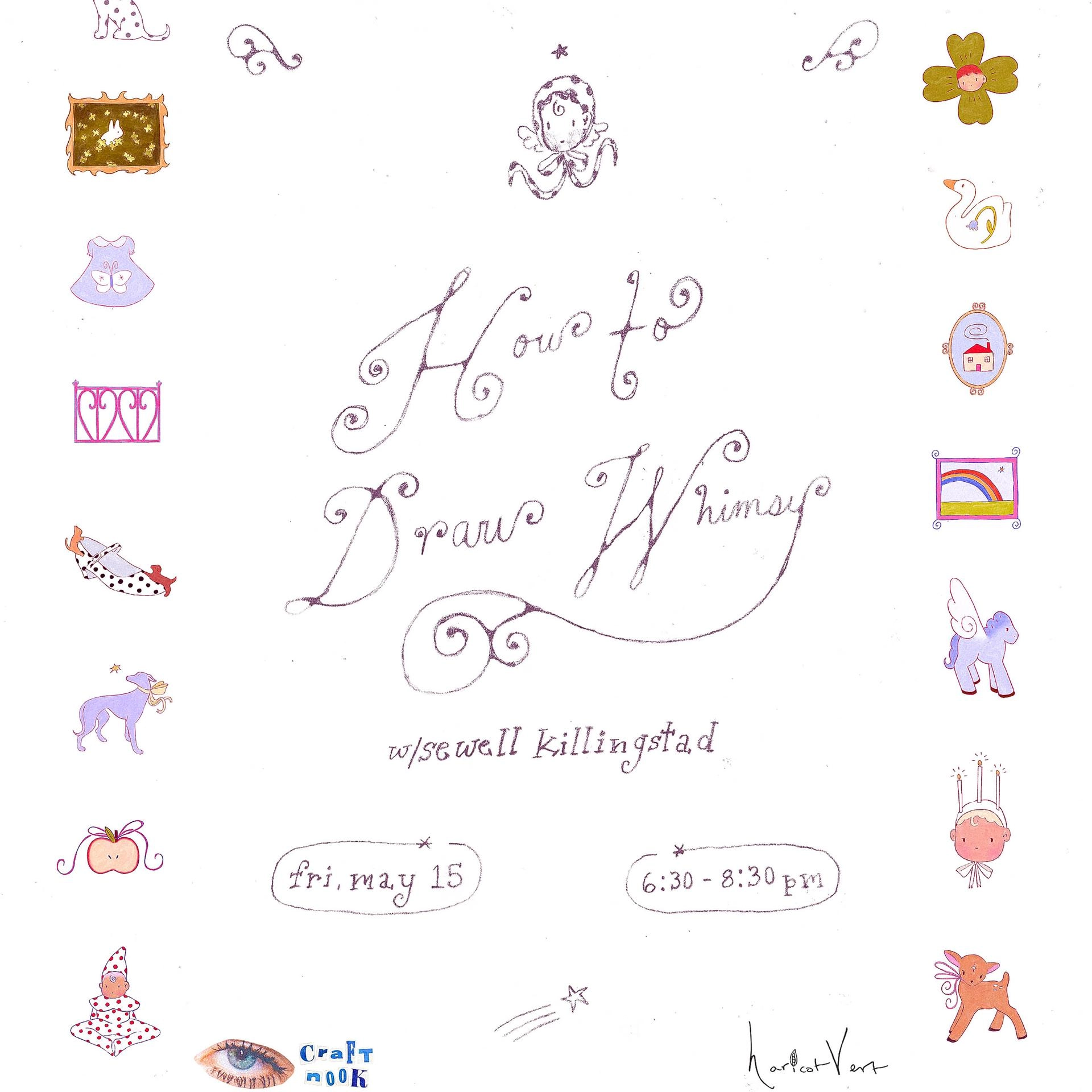 how to draw whimsy w/ @sewellkillingstad