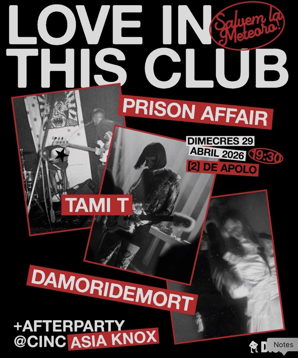 Love In This Club... Salvem La Meteoro