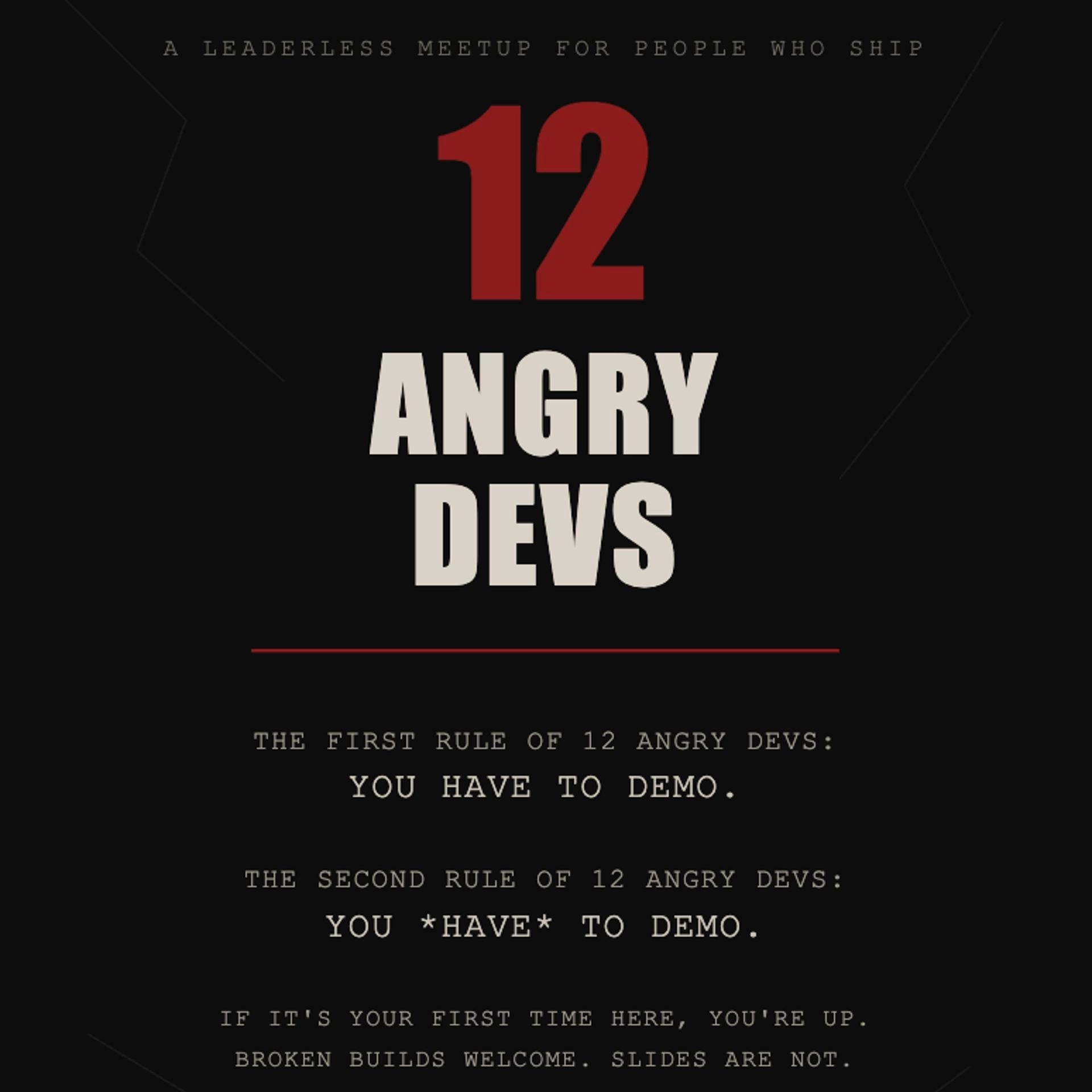 12 Angry Devs